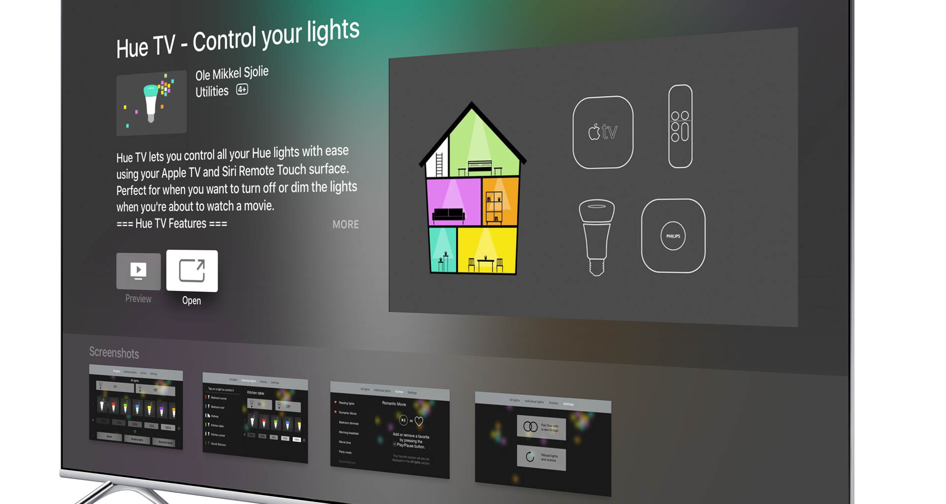 Zoo Brewery very Review: Controlling Philips Hue Lighting on Apple TV With Hue TV App |  Digitized House
