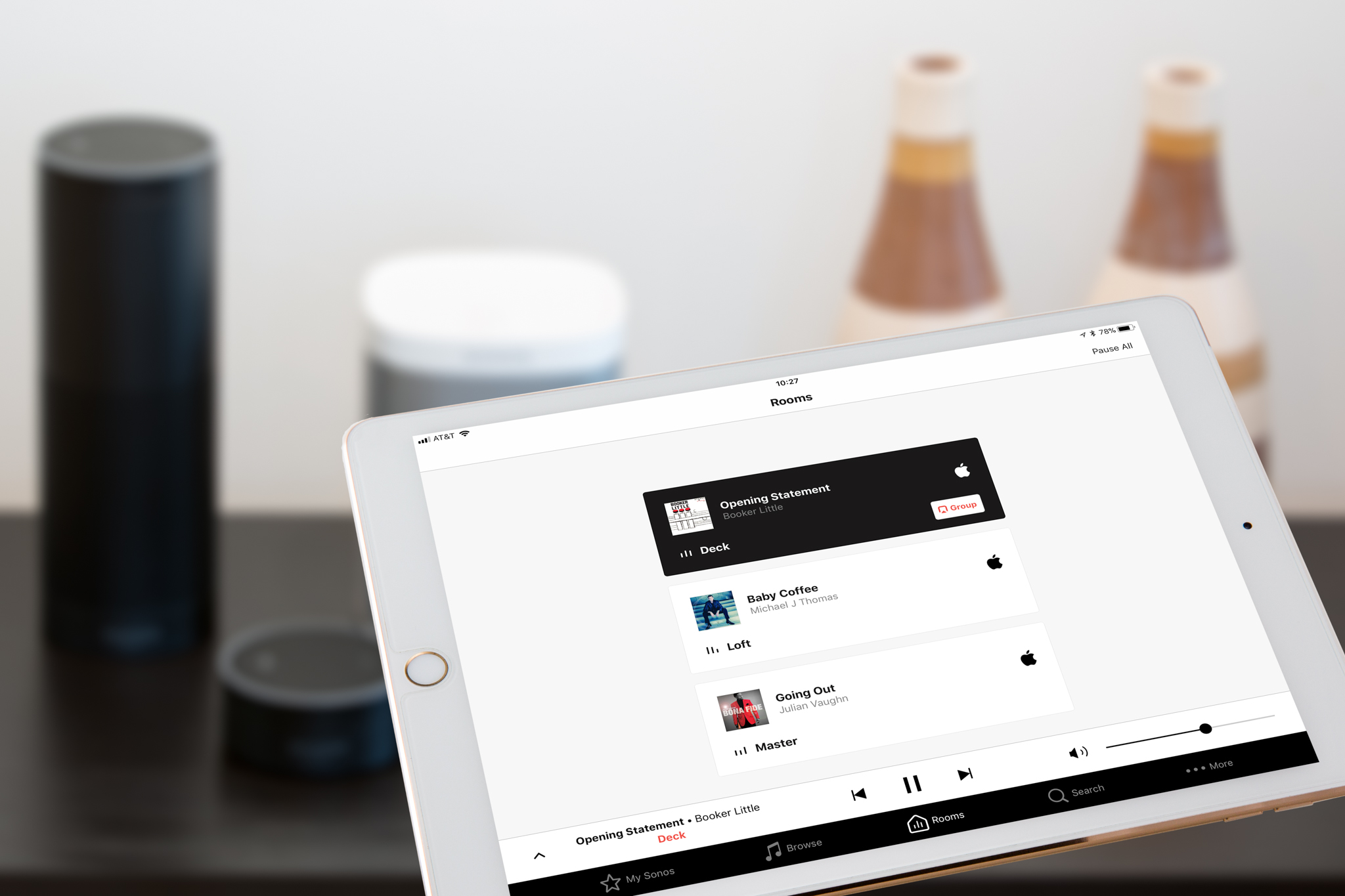 The Sonos app has been redesigned in tandem with the addition of Amazon Alexa services. Short and simple room names work best. Image: Digitized House.v
