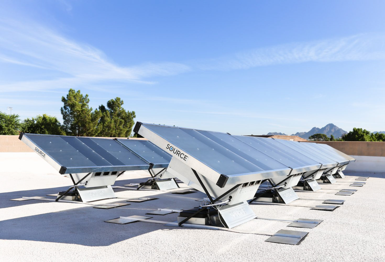  Zero Mass Water aims to convert your rooftop into a water production plant with the Source hydropanel, a device capable of producing drinking water from sunlight and air. Image: Zero Mass Water.