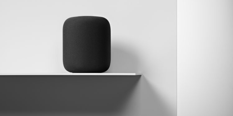 The Apple HomePod voce-activated speaker arrives in February 2018. Image: Apple.