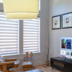 Automating your window shades is easier than ever. These Graber Mezzanine layered shades have onboard Z-Wave motors and work with Amazon Alexa and Google Assistant. Image: Digitized House Media.