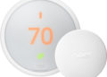 Nest Temperature Sensor (right) pictured with Nest Thermostat E. Image: Nest.