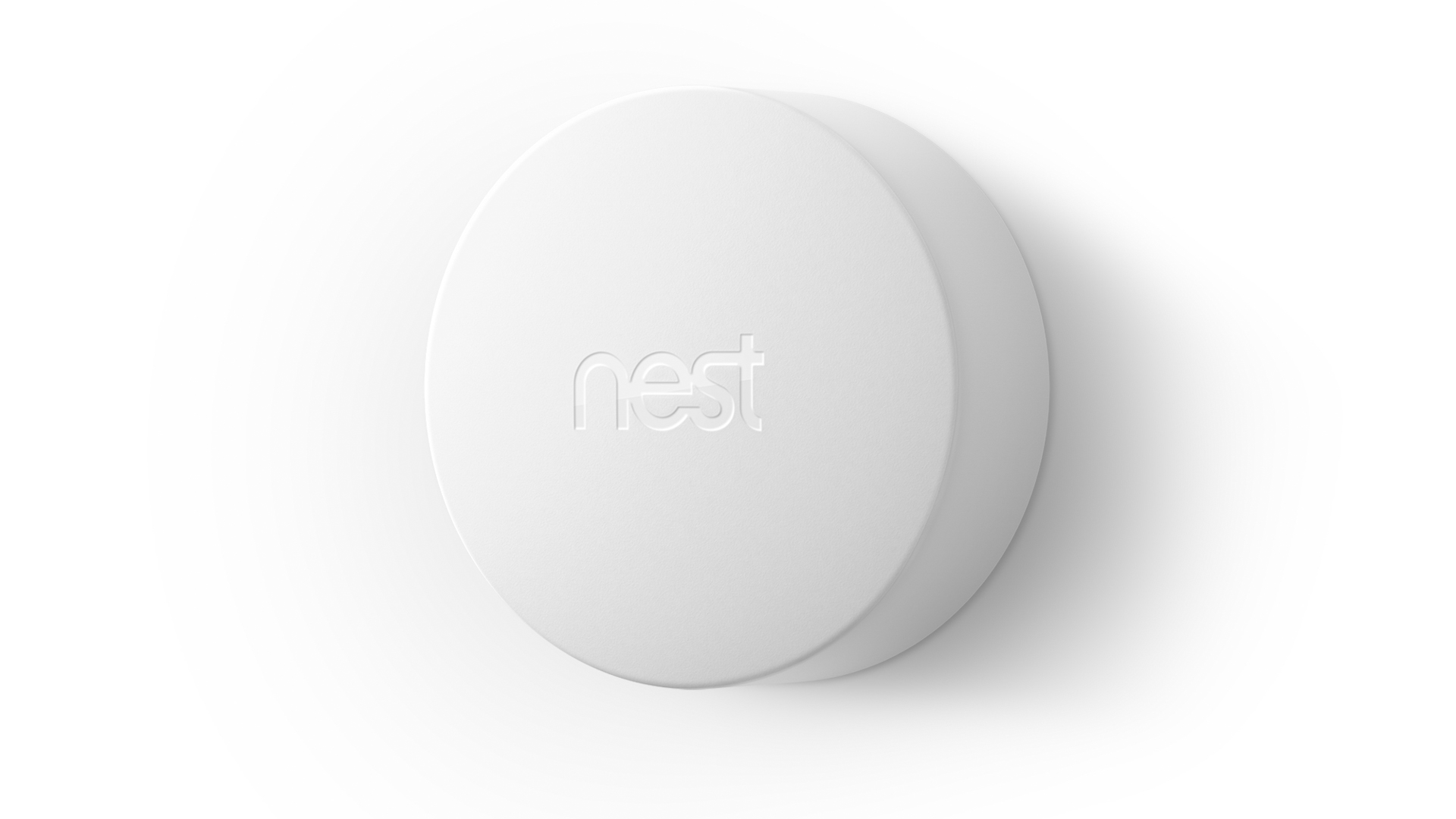 Measuring a diminutive 1.9 inches in dismater, the Nest Temperature Sensor is entirely wireless and adds remote temperature control to homes equipped with the 3rd-generation Nest Learning Thermostat or Nest Thermostat E. Image: Nest.