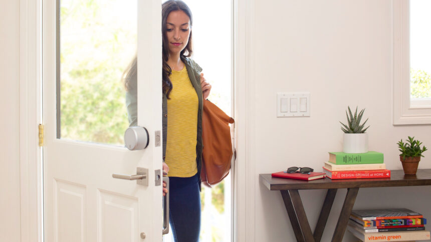 Smart door locks offer keyless entry and added safety for your home. Image: August Home.