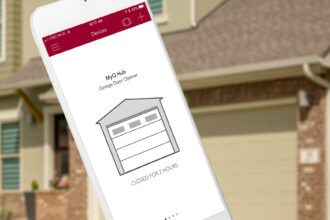 Do you know if your garage door is open or closed right now? The new generation of smart garage door opener controllers can let you check via your smartphone. Image: Digitized House Media.