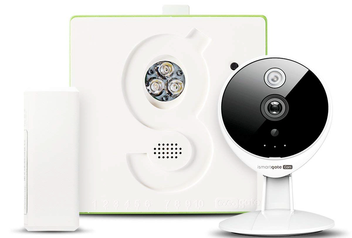 Gogogate 2, a smart controller accessory for garage doors with existing openers. IP cameras are an option. Image: Gogogate.