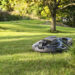 Robotic mowers can be a big time saver in your landscape, giving you more time to tend to the garden. Image: Husqvarna.