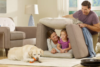 Smart tech products like the iRobot Roomba vacuum will help keep dogs happy and their owners smiling. Image: iRobot.
