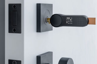 Locky brings smart features to conventional door locksets by enveloping your key with a hi-tech housing. Image: Locky.
