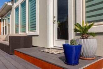 Polymer decking from Azek is among a new wave of highly durable decking materials. Image: Digitized House Media.