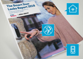 Available as a free download, the new "Smart Door Locks Report 2018" offers key insights on smart home security. Image: ASSA ABLOY.