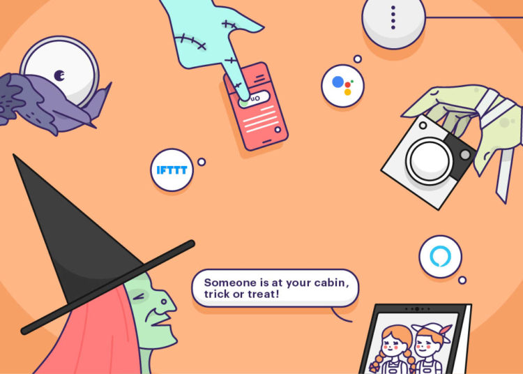 Just in time for Halloween: August Home brings new Google Assistant, Amazon Alexa, and IFTTT skills. Image: August Home.