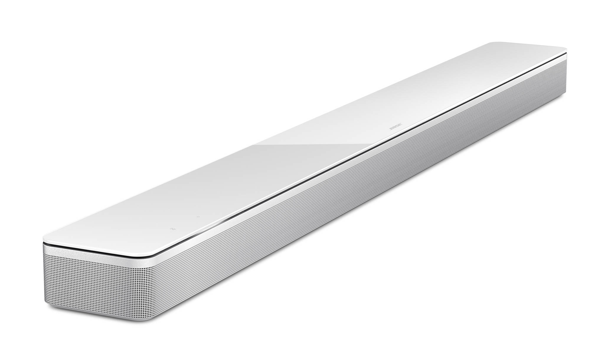 One of two new Bose soundbars in the new smart speaker line, the Soundbar 700 features an 8-microphone array for picking up voice commands. Image: Bose.