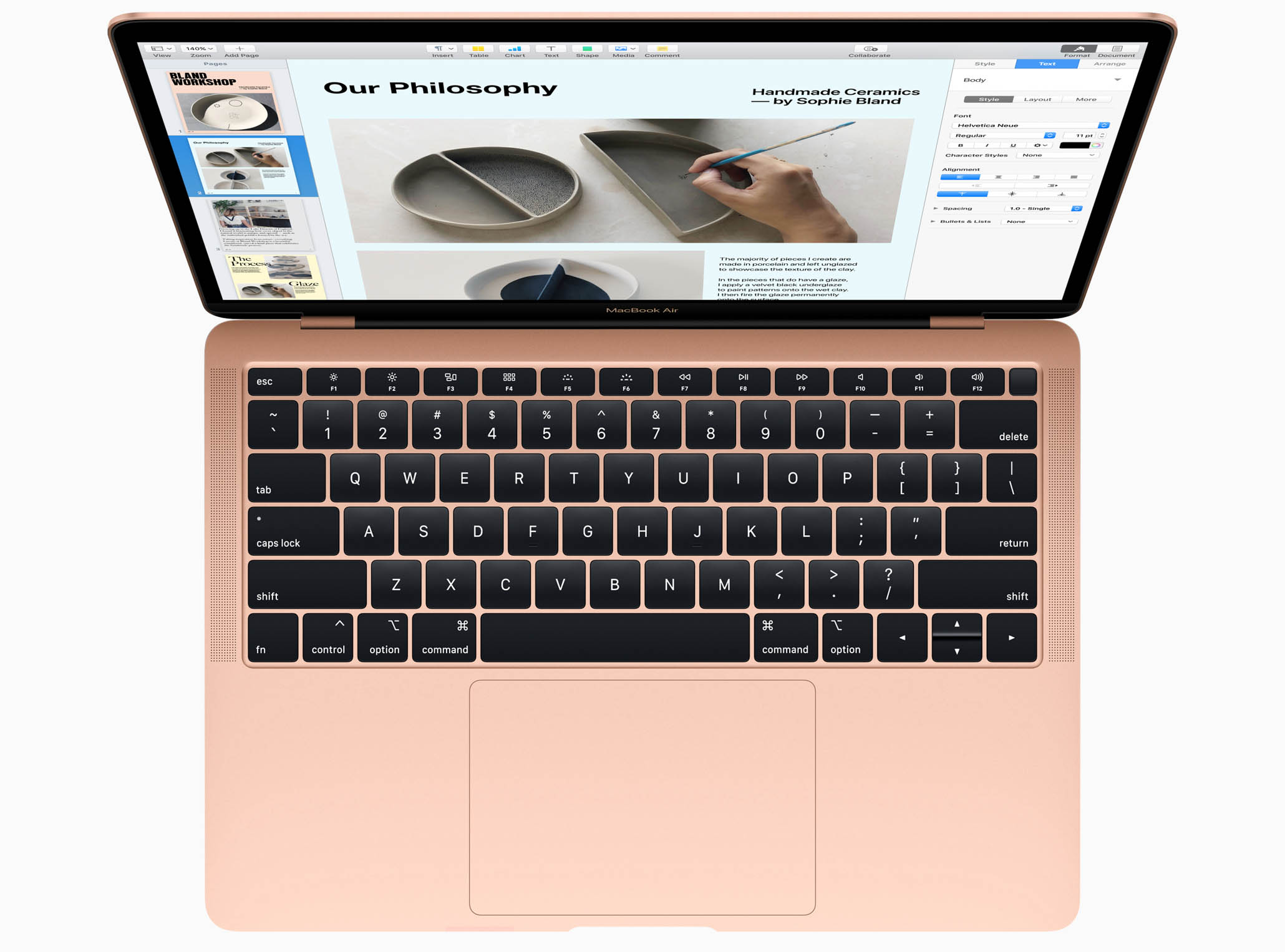 Where is Touch ID? It's the button on the upper right-hand corner of the keyboard. Image: Apple.