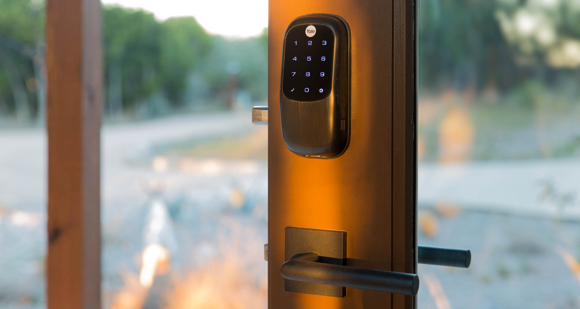 Smart versions of the door lock are a popular choice for many homeowners. This Yale Assure smart lock has an onboard Z-Wave Plus module for secure networking. Image: Digitized House Media.