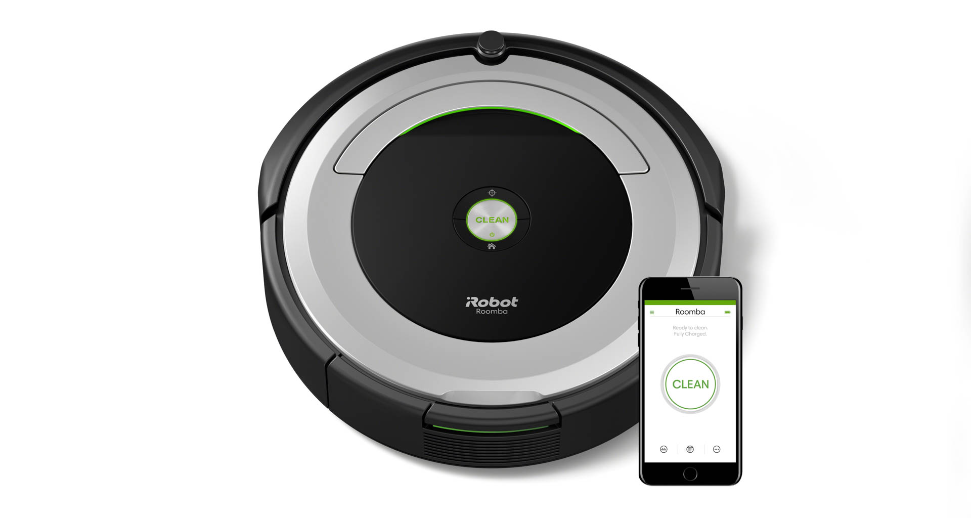 iRobot Roomba 690 with iRobot Home app. Image: iRobot.