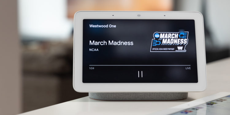 March Madness bliss: Listen to your favorite game on Google Home speakers. Image: Digitized House Media.