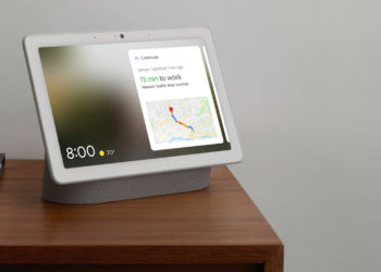 From the new Google Nest brand, the Nest Hub Max. Image: Google Nest.