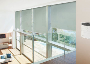 Natural daylighting is healthy for you, and motorized window treatments can make is even better. Image: Nice Group USA.