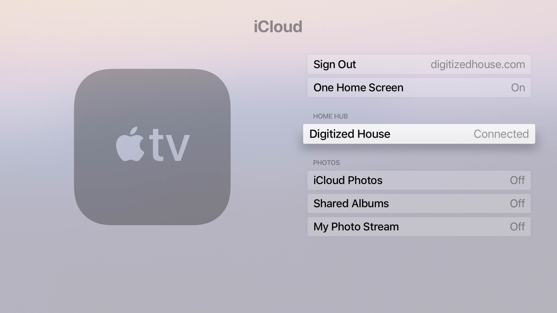 Apple TV boxes from the 3rd generation onward can be set up as HomeKit Home Hubs. Image: Digitized House.