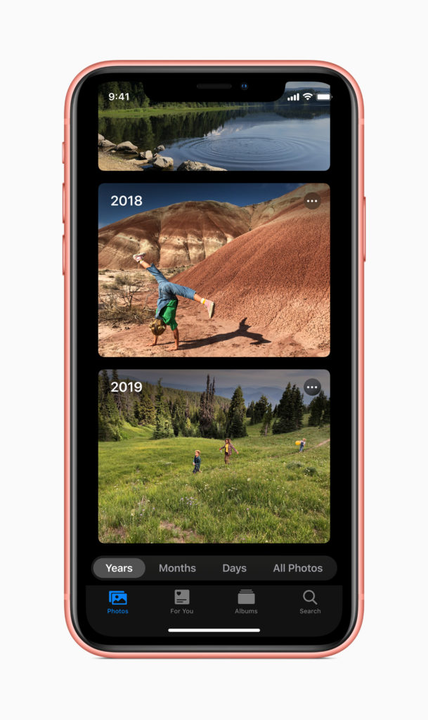 Apple Photos gets enhanced with intelligently curated albums and more editing features. Image: Apple.