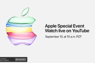 For the first time, Apple will stream a Special Event via YouTube. Image: Apple.