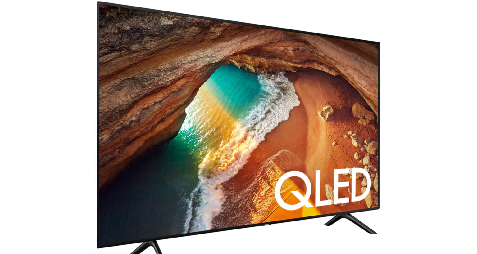 2019 Samsung QN65Q60RAFXZA 65-in. QLED 4K Q60 Series Smart TV. Image: Samsung.