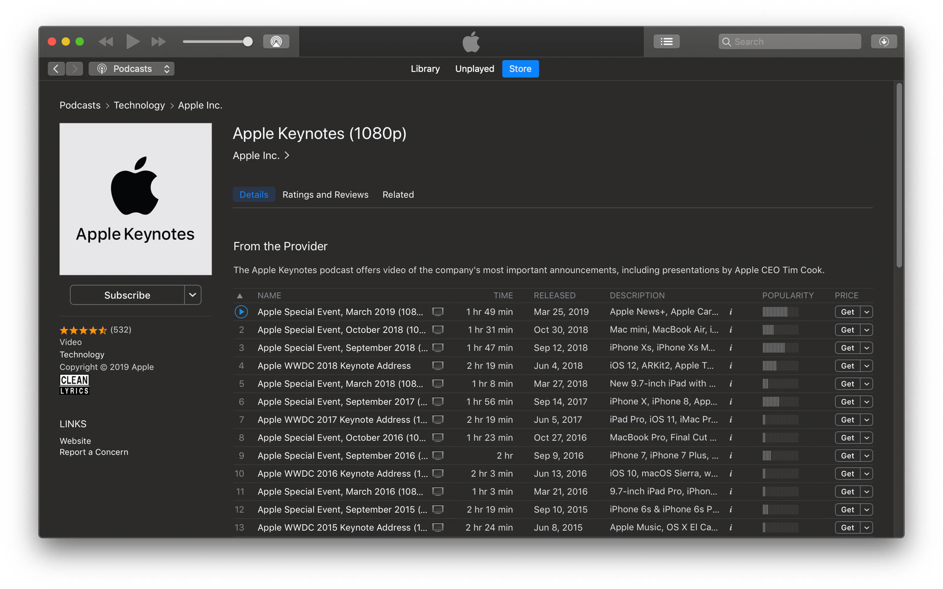 Missed out on the Apple Event live stream? Watch on the Apple Keynotes section on Apple Podcasts. Image: Digitized House.