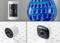 Ring Stick Up Cam (top), Amazon Cloud Cam (lower left), and Kasa Spot (lower right). Image: Digitized House.