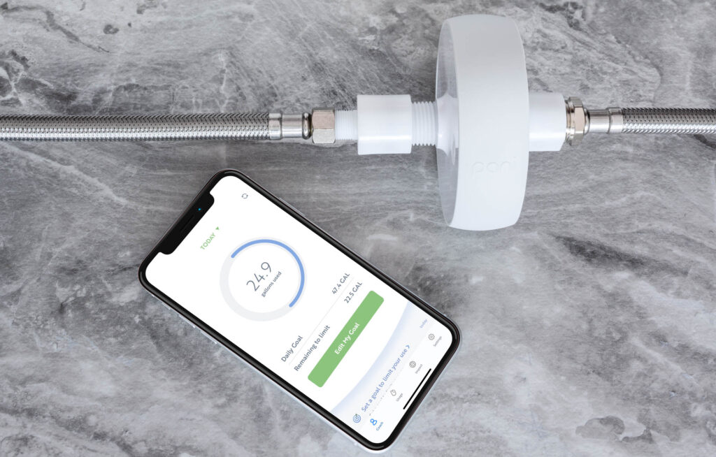 Water conservation technology, like this Pani Smart Water Monitor, can provide significant insights on water usage and avoidance. Image: Digitized House.