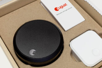 The August Smart Lock Pro with Connect Wi-Fi Bridge. Image: Digitized House.