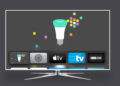 The Hue app on Apple TV enables control of Philips Hue smart lighting from the Apple TV screen. Image: Digitized House.