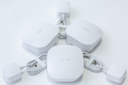 The eero mesh Wi-Fi system now supports Apple HomeKit router security features. Image: Digitized House.