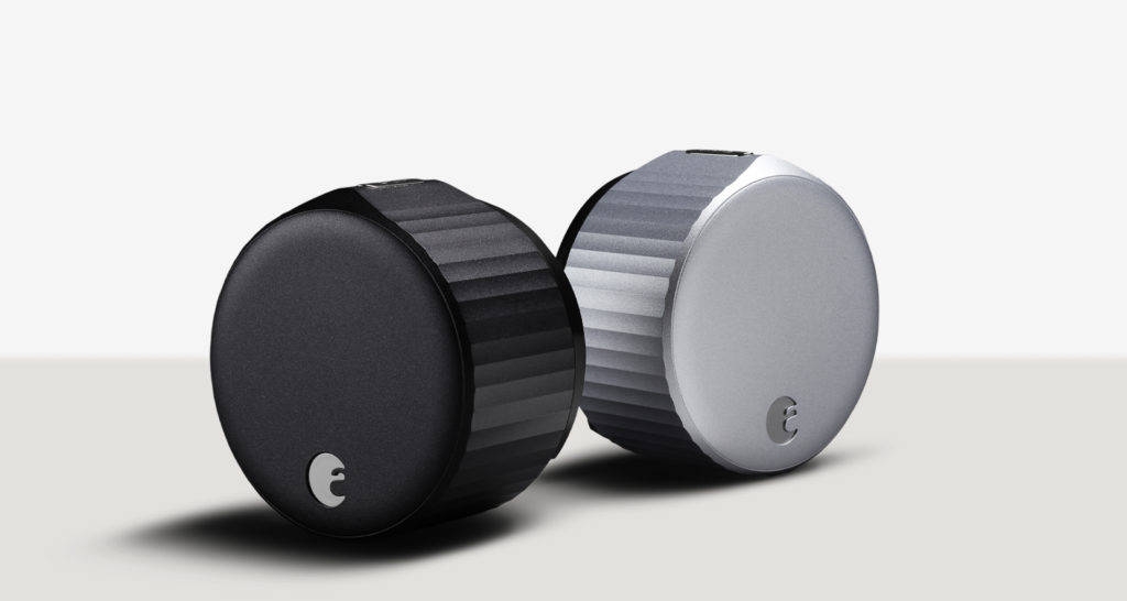 August Wi-Fi Smart Lock is available in either matte black or silver finishes. Image: August Home.