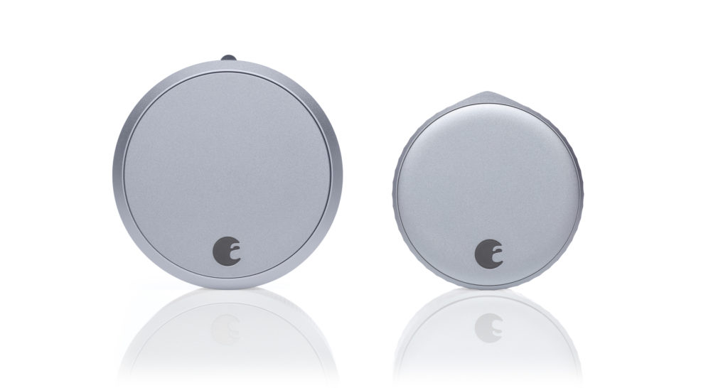 The August Smart Lock Pro (left) compared to the 45%-smaller August Wi-Fi Smart Lock (right). Image: August Home.