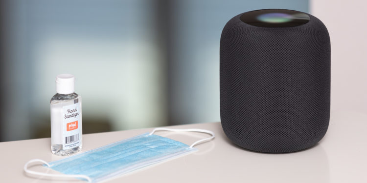 During the Covid-19 pandemic, voice control with smart speakers, such as the Apple HomePod, are a safe bet. Image: Digitized House.