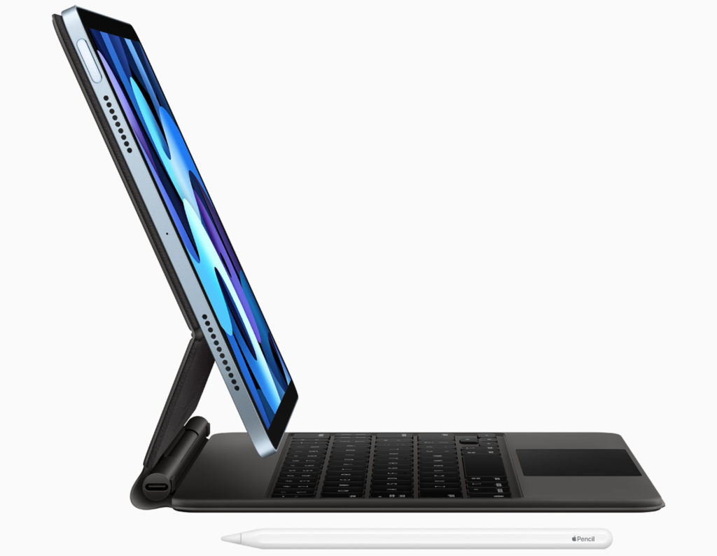 Apple iPad Air with Smart Keyboard Folio and Apple Pencil 2. Image: Apple.