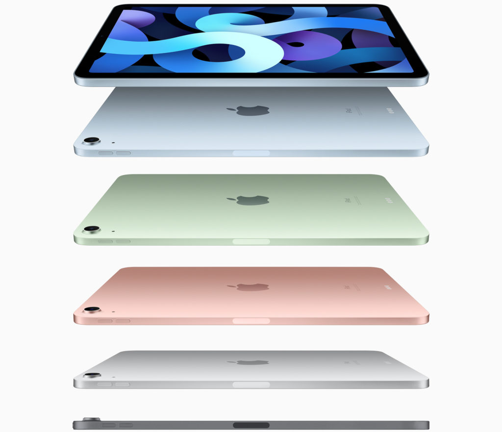 Apple iPad Air color offerings. Image: Apple.