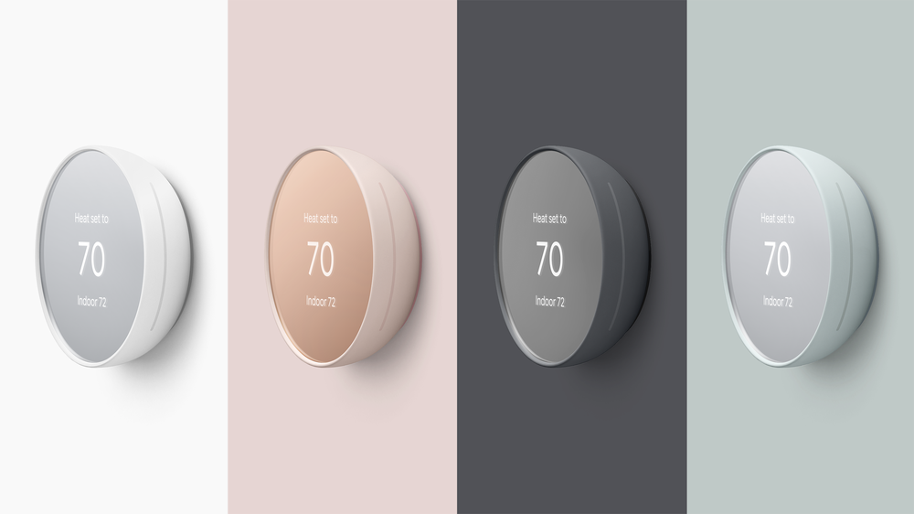 The latest Nest Thermostat is molded in plastic and sports a sleeker design. Image: Google.