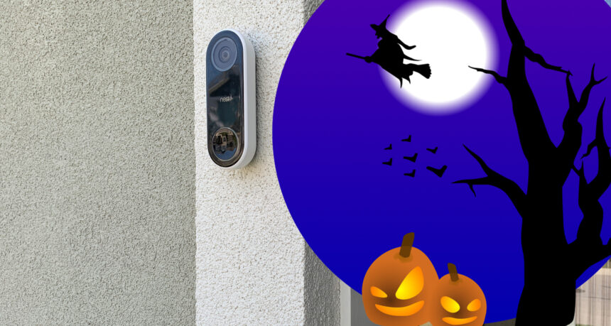Google Nest Hello spooky doorbell ringtones are back. Image: Digitized House.