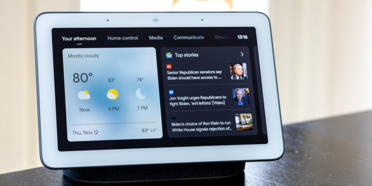 Goggle has started rolling out a major software update for their Nest Hub smart displays. Image: Digitized House.