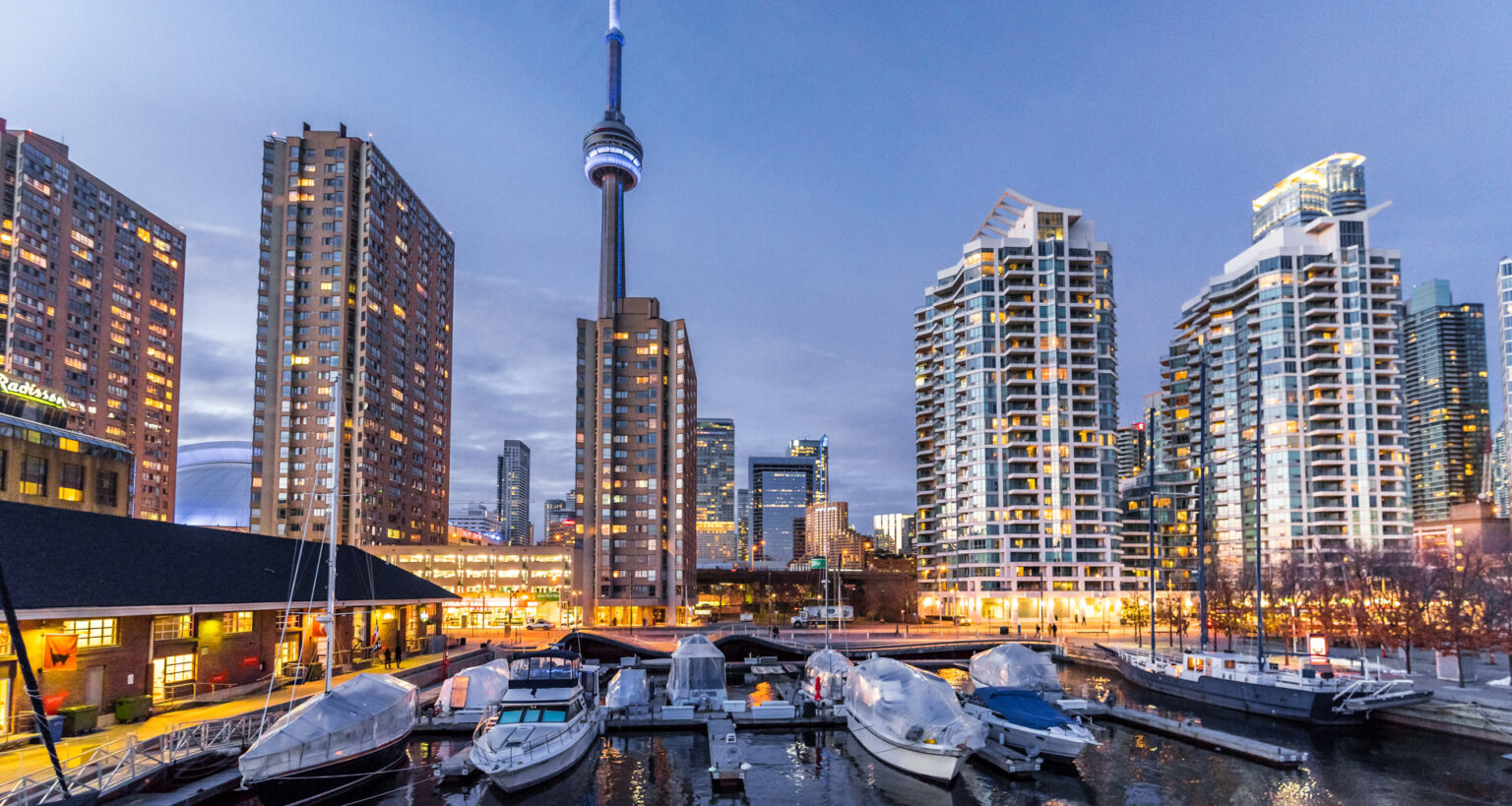 city skyline apartments