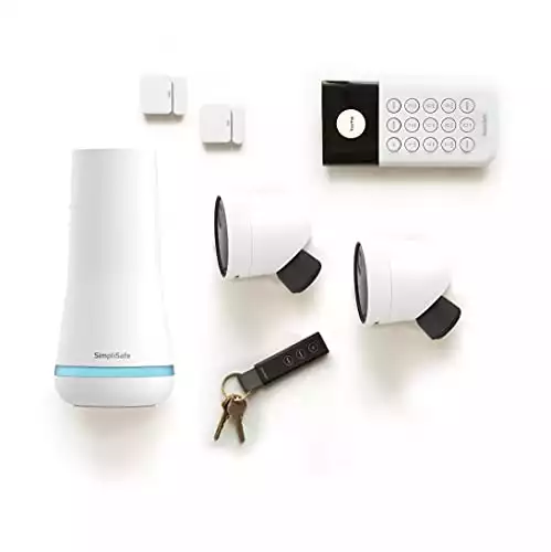 SimpliSafe 7 Piece Wireless Home Security System with 2 Outdoor Cameras