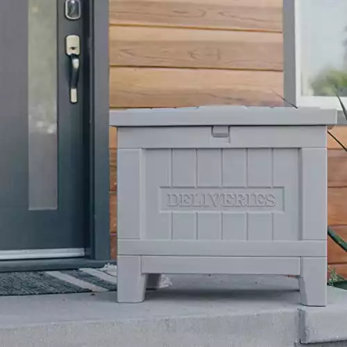 Yale Smart Delivery Box with Wi-Fi - Package box for outdoor storage - Receive packages from any carrier and protect them from weather and porch pirates - Gray
